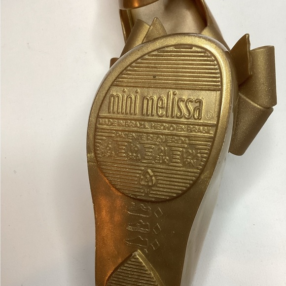 Mini Melissa Shiny Gold girls Shoes - Picture 9 of 13